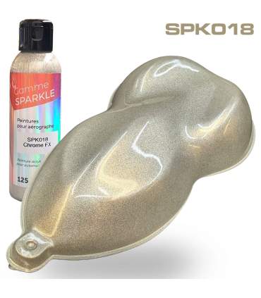 AIRBRUSH METALLIC PAINT - 9 COLOURS - 125ML - ultra-fine solvent-based formulation