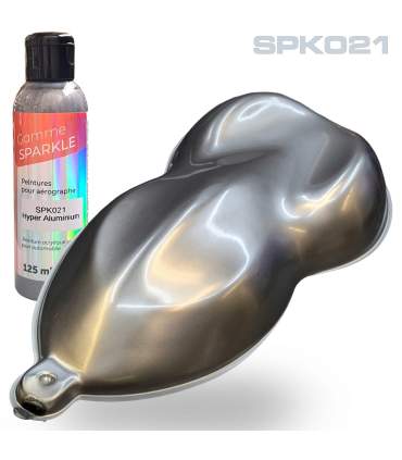 AIRBRUSH METALLIC PAINT - 9 COLOURS - 125ML - ultra-fine solvent-based formulation