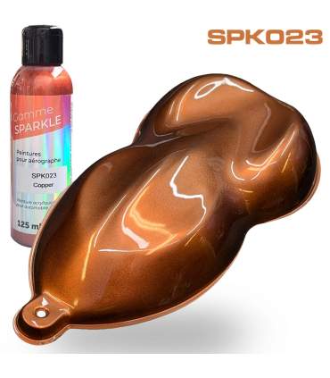 AIRBRUSH METALLIC PAINT - 9 COLOURS - 125ML - ultra-fine solvent-based formulation