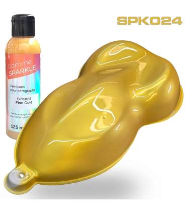 AIRBRUSH METALLIC PAINT - 9 COLOURS - 125ML - ultra-fine solvent-based formulation