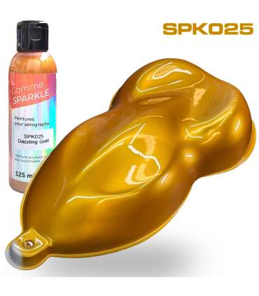 AIRBRUSH METALLIC PAINT - 9 COLOURS - 125ML - ultra-fine solvent-based formulation