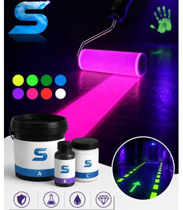 UV2329 Invisible Blacklight Fluorescent Epoxy Paint