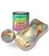 Chrome gold spray or brush paint