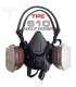 Professional cartridge-style respirator for car painting, model 610