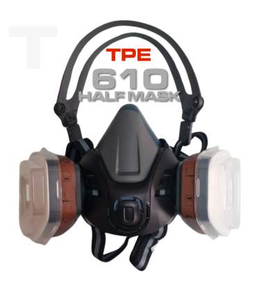 Professional cartridge-style respirator for car painting, model 610