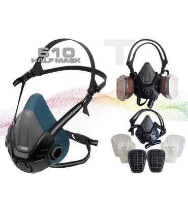Professional cartridge-style respirator for car painting, model 610