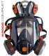 Full-face painting mask, with or without a cartridge – solvent-resistant visor