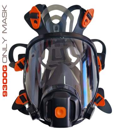 Full-face painting mask, with or without a cartridge – solvent-resistant visor
