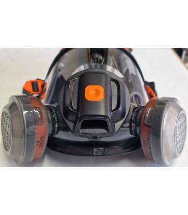 Full-face painting mask, with or without a cartridge – solvent-resistant visor