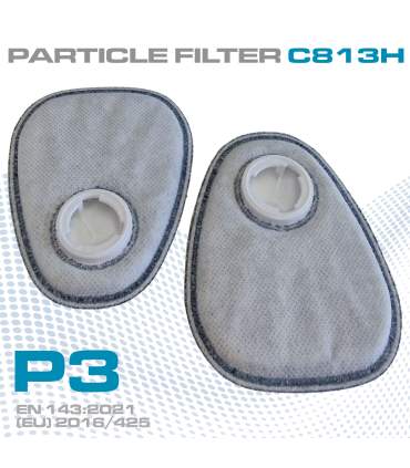 Professional P3 particulate filter for respirators used in painting and sanding