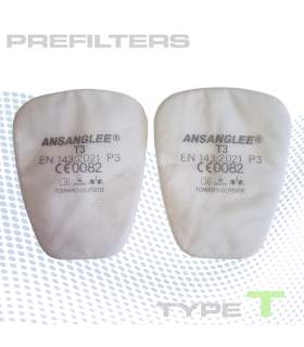 P3 pre-filter for a professional respirator mask for car painting
