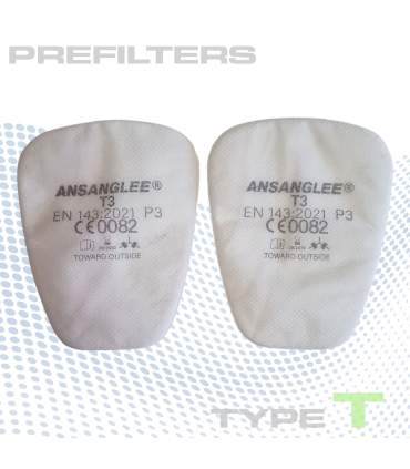 P3 pre-filter for a professional respirator mask for car painting