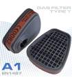 Activated carbon cartridges for professional respiratory masks – protection against organic vapours