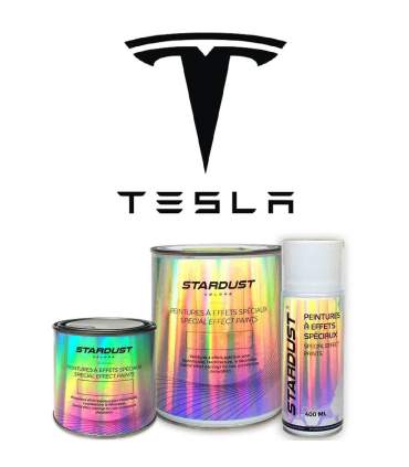 TESLA Paint – Solvent-based matt primer for topcoating, available in tins or 400 ml spray cans – all colour codes