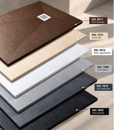 Ultra resistant and anti-slip matte paint for shower tray