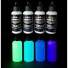 4 x 50ml SET phosphorescent paints