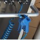 Sprayer with plastic double nozzle for silvering