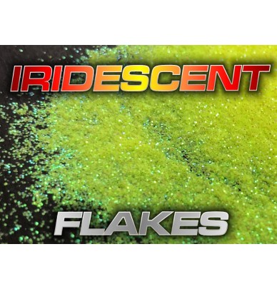 Iridescent flakes for auto body work
