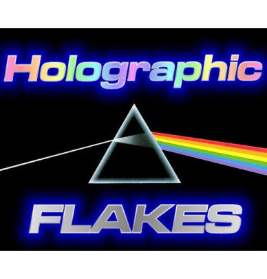 Holographic ultra thin flakes