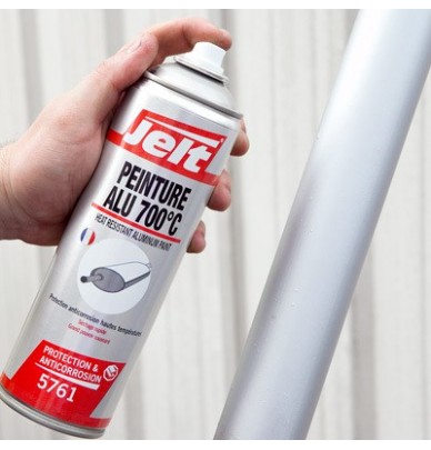 BLACK OR ALUMINUM HIGH TEMPERATURE PAINT 700 °C - SPRAYCAN 400ml