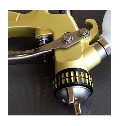 Mini Spray Gun SAT HVLP Premium Gold 0.8mm + 1.0mm