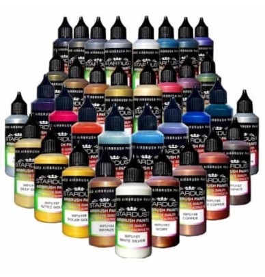 Pearl Metallic Series – 35 Airbrush Acrylic-Polyurethane Paints