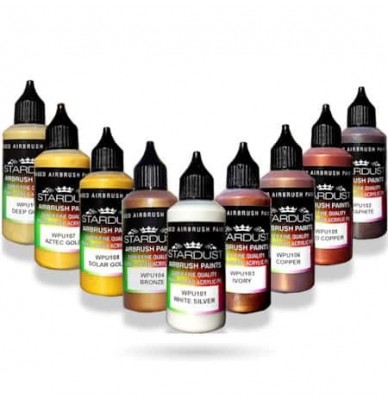 Pearl Metallic Series – 35 Airbrush Acrylic-Polyurethane Paints