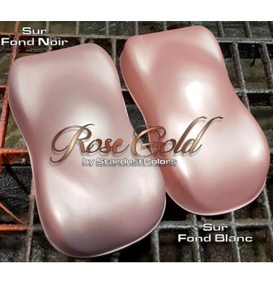 Pink gold metallic paint