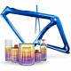 Complete pearlescent paint kit for bike
