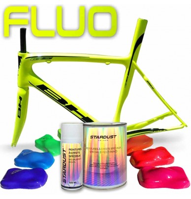 Complete fluorescent paint kit for bikes