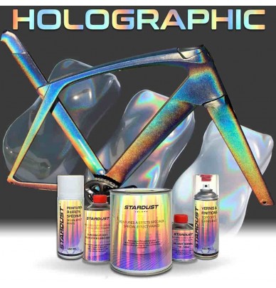 Complete holographic bike paint kit