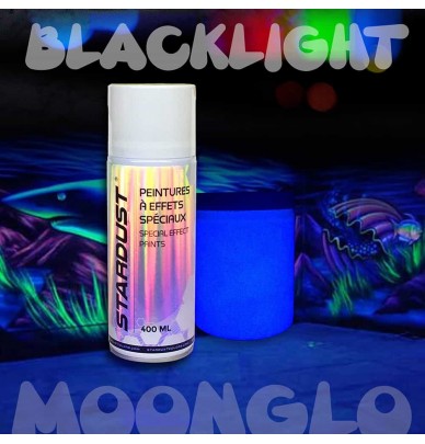 Invisible fluorescent spray paint