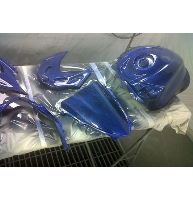 pearlescent marbled paint kit for motorcycle
