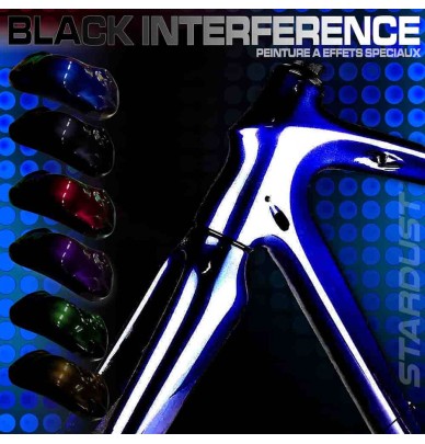 Black Interference bike paint kit - 6 colors