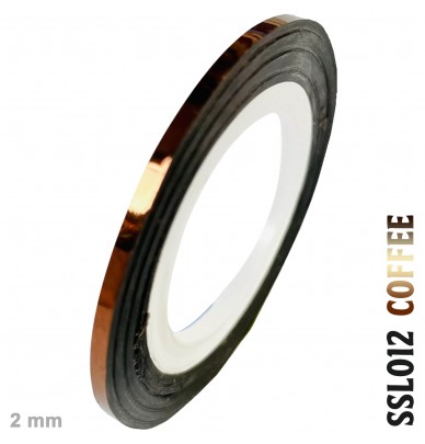 striping adhesive tape, chrome and holographic, 2mm x 20m roll