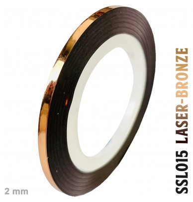 striping adhesive tape, chrome and holographic, 2mm x 20m roll