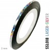 striping adhesive tape, chrome and holographic, 2mm x 20m roll