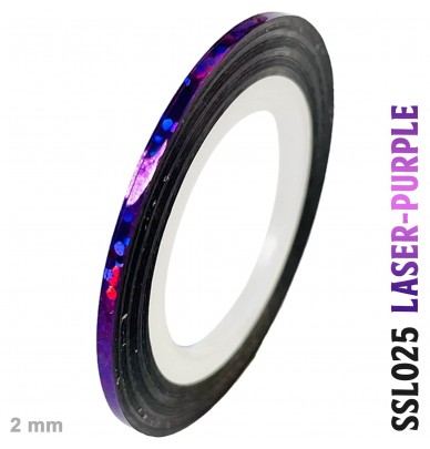 striping adhesive tape, chrome and holographic, 2mm x 20m roll