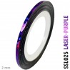 striping adhesive tape, chrome and holographic, 2mm x 20m roll