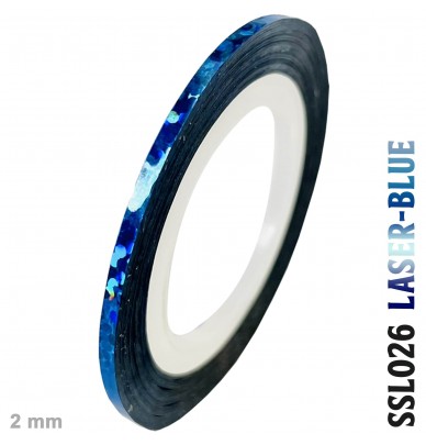 striping adhesive tape, chrome and holographic, 2mm x 20m roll