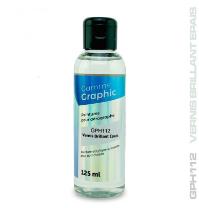 1K GRAPHIC airbrush solvent topcoat - 3 types
