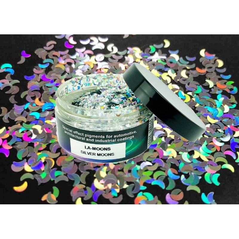 Prismatic Heart :Biodegradable Holographic Hearts Shaped Glitter (Mini Jar)