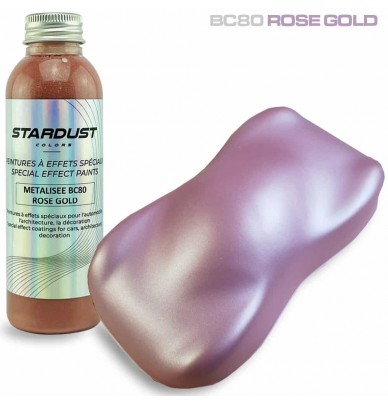 Pink gold metallic paint