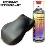 Bi-component matte aerosol spray topcoat - 2 matte or satin effects