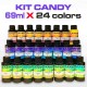 Set of 24 Concentrated Candy dyes in 69 ml