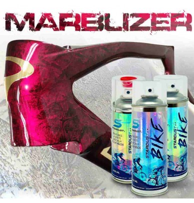 Marblizer marbled bike spray paint - monochrome