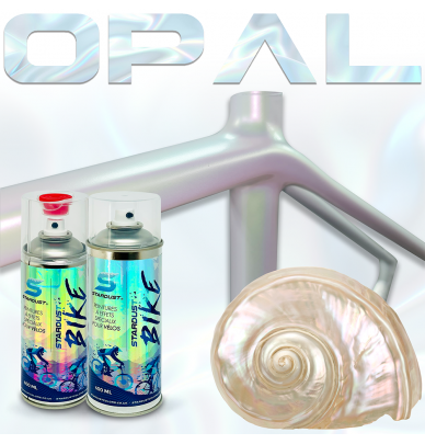 OPAL pearl effect aerosol spray bike paint - 11 opalescent shades Stardust Bike