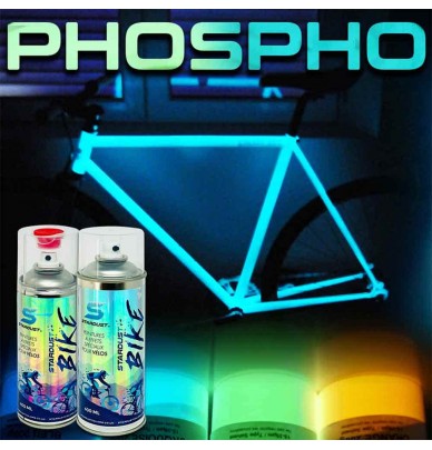 phoshorescent spray paint for bikes - 2 shades Stardust Bike