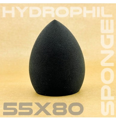 Hydrophilic sponge for body painting