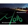 Phosphorescent paint for roads and bike paths